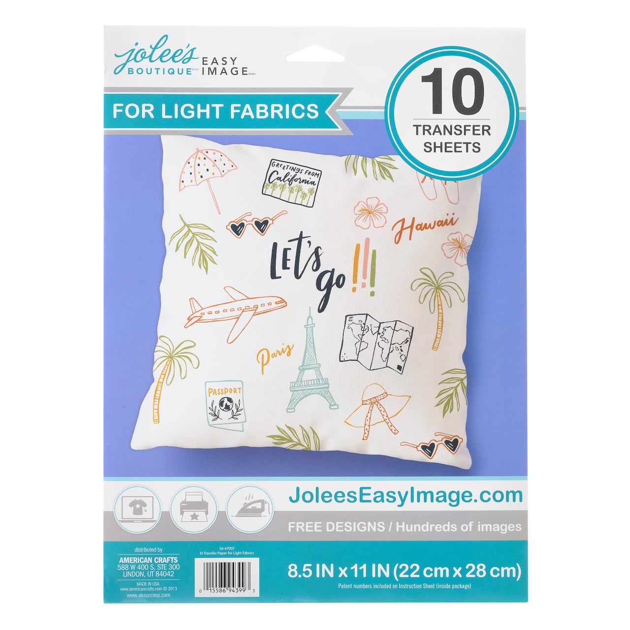 Jolee&#x27;s Boutique&#xAE; Iron-on Transfer Paper for White Fabric